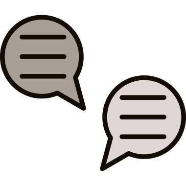 Konuşma balonu ikonu. vektör çizimi tasarımı