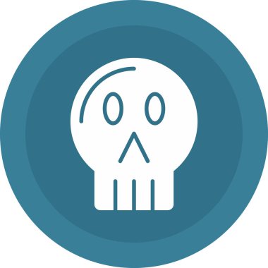 Kafatası. Web simgesi basit illüstrasyon