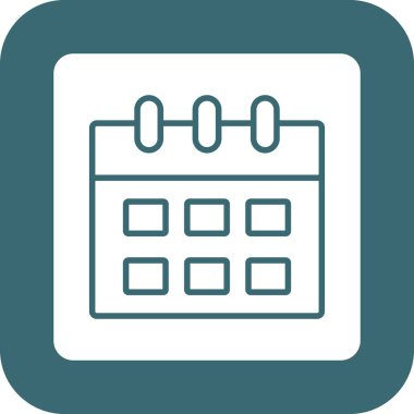 Soyut arkaplan gruplandırılmış takvim simgesi