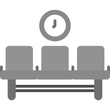 saat simgesi olan kanepe