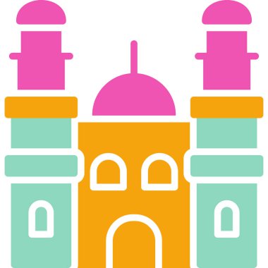 Cami. Web simgesi basit illüstrasyon