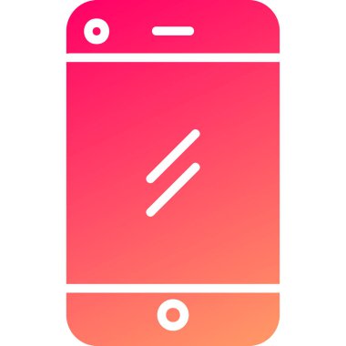 Cep telefonu simgesi, vektör illüstrasyonu