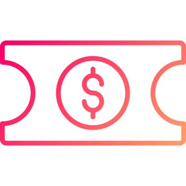 Paranın vektör çizimi ve dolar işareti simgesi. para dolar ve hisse senedi sembolü.