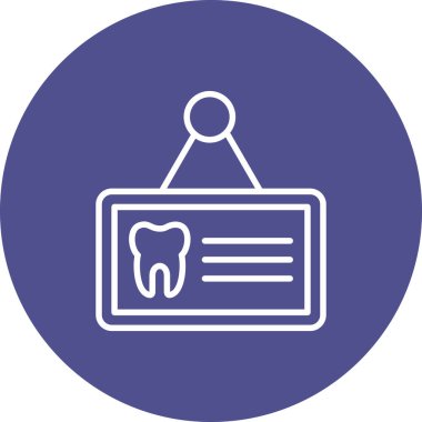 diş simgesi vektör illüstrasyonu