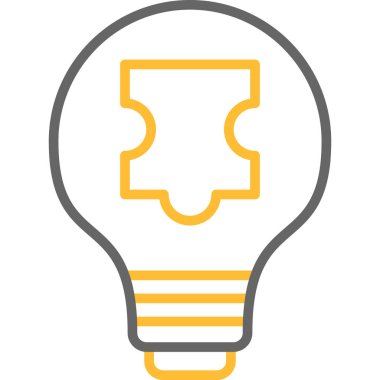 Bir fikrim var. Web simgesi basit illüstrasyon