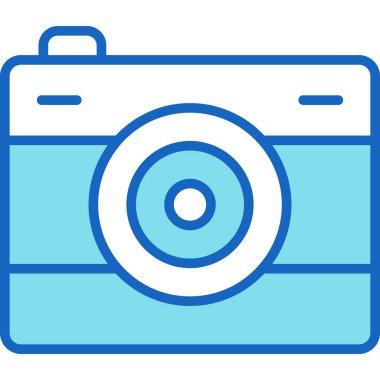 Kamera simgesi, vektör illüstrasyon tasarımı