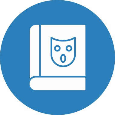 Bir kitap simgesinin vektör illüstrasyonu