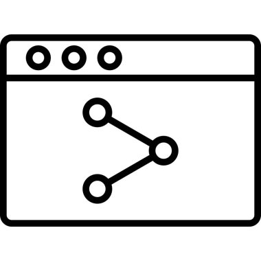 tarayıcı web simgesi, basit tasarım