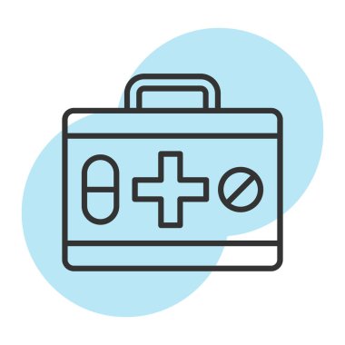 Tıp simgesi vektör illüstrasyonu