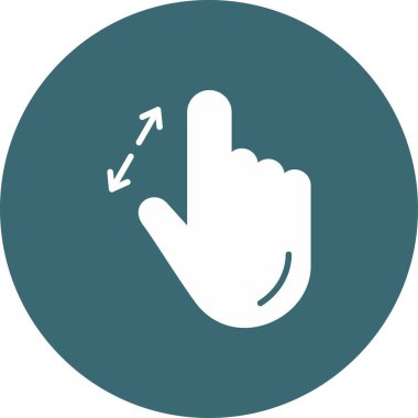 Parmak göstererek. resimleme