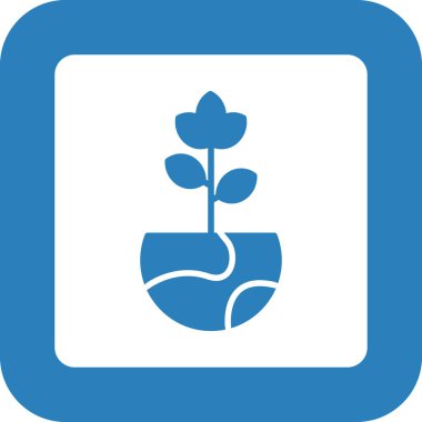 Doğa bitki simgesinin vektör illüstrasyonu