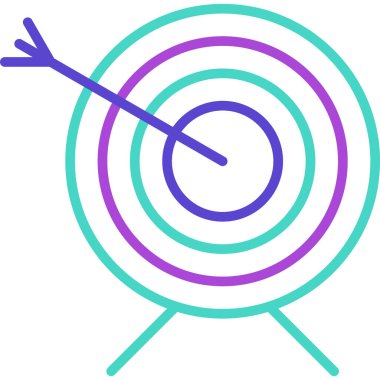 Hedef simgenin vektör illüstrasyonu