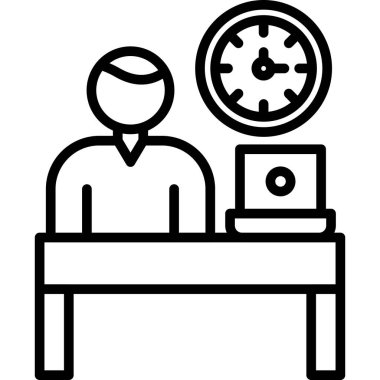 Masa. Web simgesi basit illüstrasyon