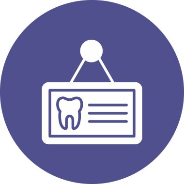 diş simgesi vektör illüstrasyonu