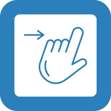 parmak simgesi vektör illüstrasyonu