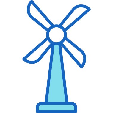 Yel değirmeni Web simgesi basit illüstrasyon