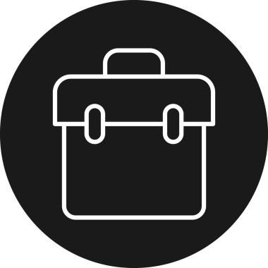 Çanta simgesinin vektör illüstrasyonu