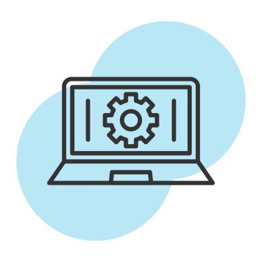 Web tasarımı ve geliştirme düz renkli simge