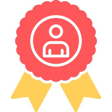 Sertifika simgesi, vektör illüstrasyonu