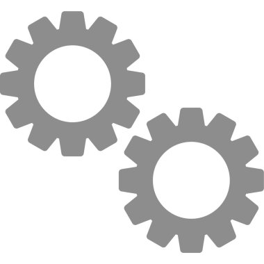 dişliler düz vektör simgesi