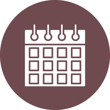 Takvim. Web simgesi basit illüstrasyon