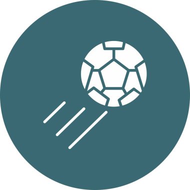 Futbol topu. Web simgesi basit tasarım