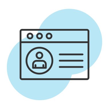 Web tarayıcı vektör simgesi