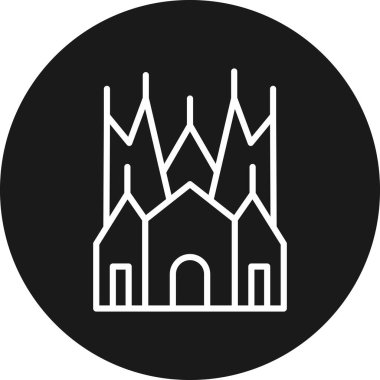 Modern binanın vektör illüstrasyonu