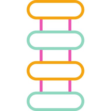 Şirin bir çizgi film binasının vektör çizimi