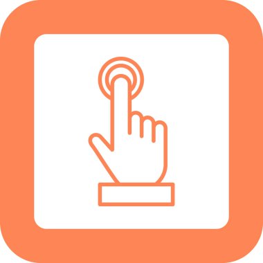 dokunmatik ekran simgesi modern basit biçimle