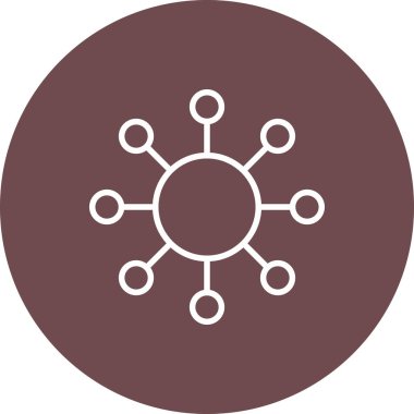 Modern simgenin vektör illüstrasyonu