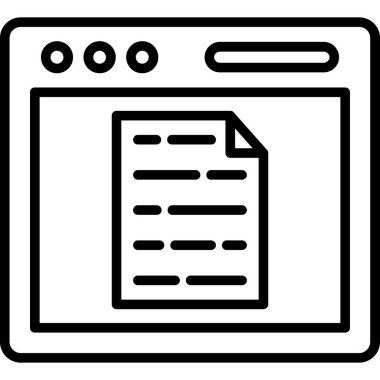 Web ve mobil vektör simgesi.