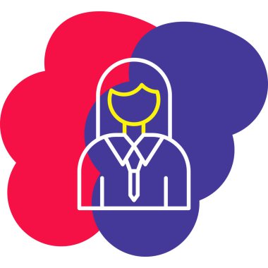 Tıbbi maskeli bir kadının vektör çizimi