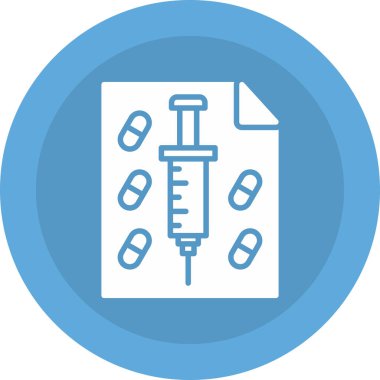 Şırınga simgesinin vektör illüstrasyonu