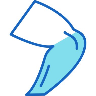 Temizleme bezi simgesi ile doldurulmuş - taslak biçimi