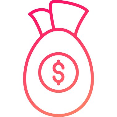 Para için. Web simgesi basit illüstrasyon