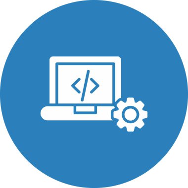 Web tasarım geliştirme vektörü simgesi