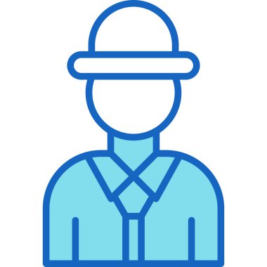 Man avatar vektör illüstrasyonu