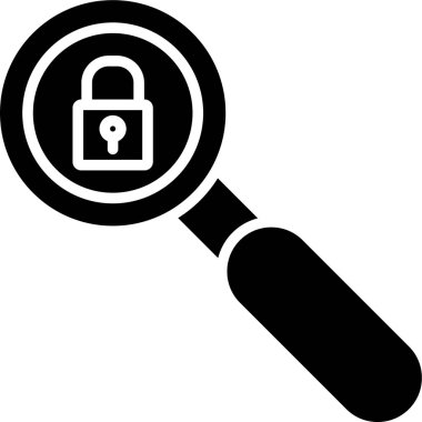 Katı biçimde büyütme cam simgesi