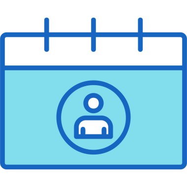 Takvim. Web simgesi basit illüstrasyon