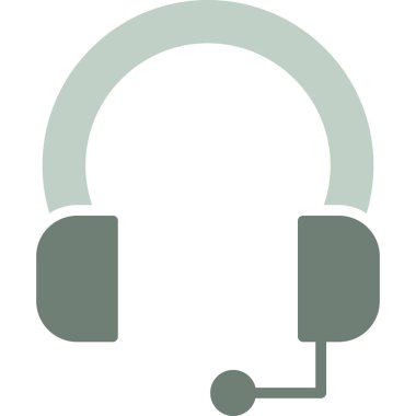 Kulaklık. Web simgesi basit illüstrasyon