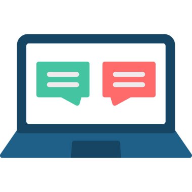 Sohbet simgesi vektör illüstrasyonu