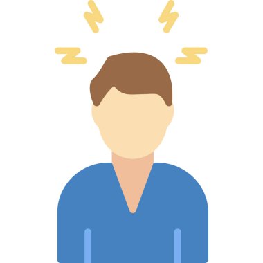 ruh sağlığı ikonu vektör illüstrasyonu