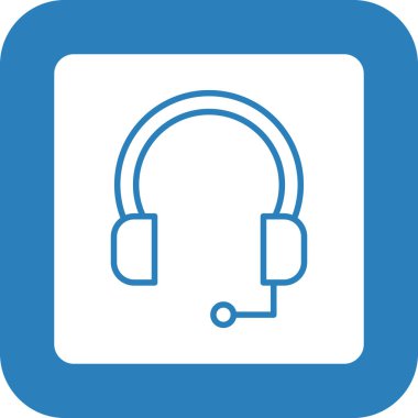 kulaklık vektör simgesi modern tasarım illüstrasyonu