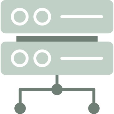 Sunucu. Web simgesi basit tasarım