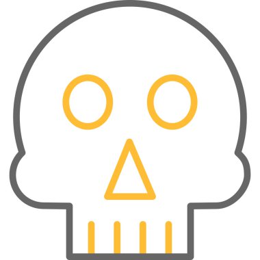 kafatası vektör simgesi modern basit vektör çizimi