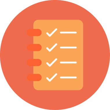 Kontrol listesi. Web simgesi basit tasarım