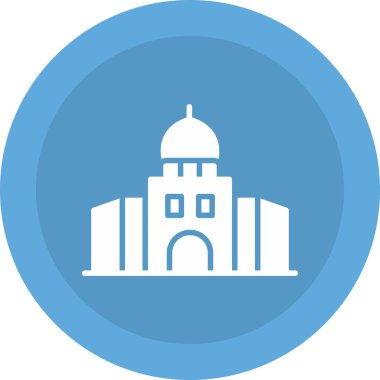 Bina. Web simgesi basit illüstrasyon