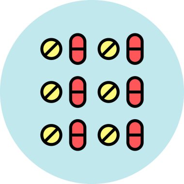 Hap. Web simgesi basit illüstrasyon