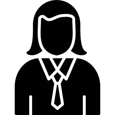 Kadın simgesi, vektör illüstrasyonu